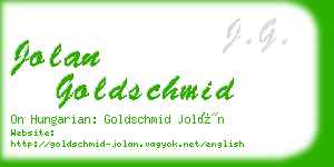 jolan goldschmid business card